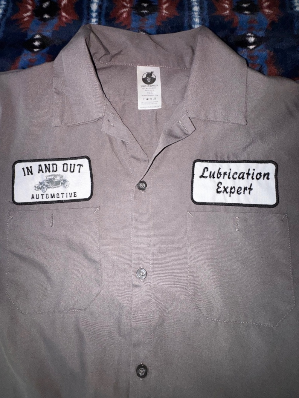 Mens’s Spirit Halloween Button Down
